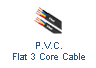 P.V.C Flat Submersible 3 Core Cable